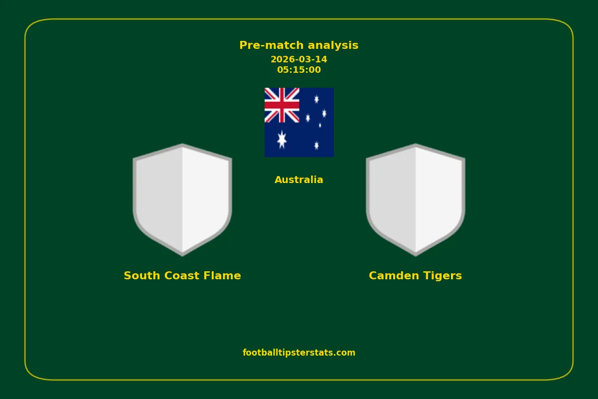 Pre-match analysis: South Coast Flame vs Camden Tigers on 2026-03-14